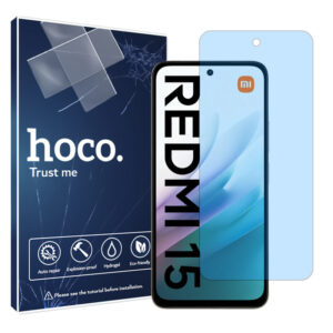 گلس شیائومی Redmi 15 4G مدل هیدروژلی مات آنتی بلو برند هوکو کد S
