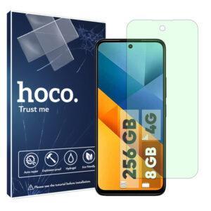 گلس شیائومی Poco M6 4G مدل گرین لایت برند هوکو کد S