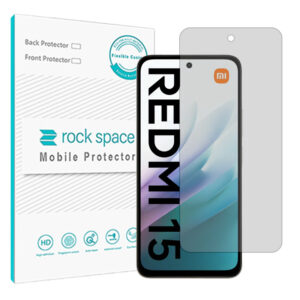 گلس شیائومی Redmi 15 4G مدل نانو هیدروژل مات برند راک اسپیس کد S