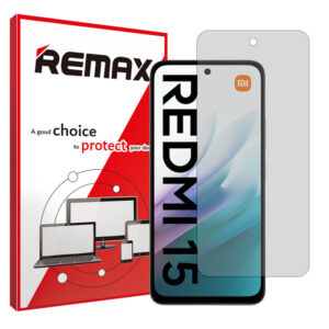 گلس شیائومی Redmi 15 4G مدل هیدروژلی شفاف برند ریمکس کد S