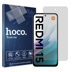 گلس شیائومی Redmi 15 4G مدل هیدروژلی مات برند هوکو کد S