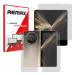 گلس صفحه نمایش و پشت گوشی آنر Magic V5 5G مدل شفاف برند ریمکس کد LSS