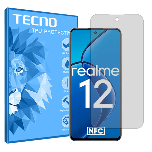 گلس ریلمی Realme 12 4G مدل هیدروژلی مات برند تکنو کد S