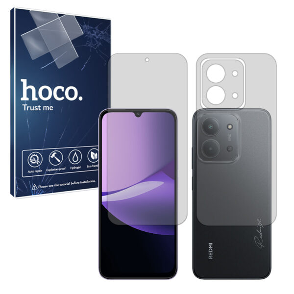 گلس صفحه نمایش و پشت گوشی شیائومی Redmi 15C 5G مدل مات برند هوکو کد SS