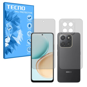 گلس صفحه نمایش و پشت گوشی آنر Honor 400 Smart مدل هیدروژلی شفاف برند تکنو کد SS