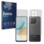 گلس صفحه نمایش و پشت گوشی آنر Honor 400 Smart مدل شفاف برند هوکو کد SS