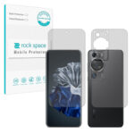 گلس صفحه نمایش و پشت گوشی هوآوی P60 Pro مدل نانو هیدروژل مات برند راک اسپیس کد SS