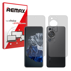 گلس صفحه نمایش و پشت گوشی هوآوی P60 Pro مدل هیدروژلی مات برند ریمکس کد SS
