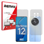 گلس صفحه نمایش و پشت گوشی ریلمی Realme 12 4G مدل هیدروژلی مات برند ریمکس کد SS