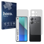 گلس صفحه نمایش و پشت گوشی شیائومی Redmi Note 13 4G مدل شفاف برند هوکو کد SS