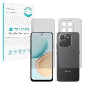 گلس صفحه نمایش و پشت گوشی آنر Honor 400 Smart مدل نانو هیدروژل مات برند راک اسپیس کد SS