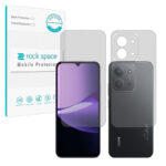 گلس صفحه نمایش و پشت گوشی شیائومی Redmi 15C 5G مدل نانو هیدروژل مات برند راک اسپیس کد SS