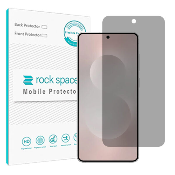 گلس سامسونگ Galaxy S25 Edge مدل نانو هیدروژل پرایوسی برند راک اسپیس کدS
