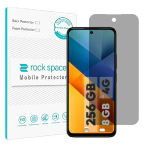 گلس شیائومی Poco M6 4G مدل نانو هیدروژل پرایوسی برند راک اسپیس کدS