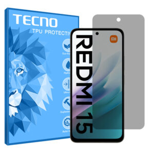 گلس شیائومی Redmi 15 4G مدل هیدروژلی پرایوسی برند تکنو کد S