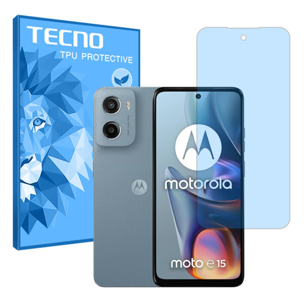 گلس موتورولا Moto E15 مدل هیدروژلی مات آنتی بلو برند تکنو کد S