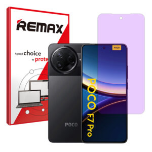 گلس شیائومی Poco F7 Pro مدل هیدروژلی آنتی پرپل برند ریمکس کد S