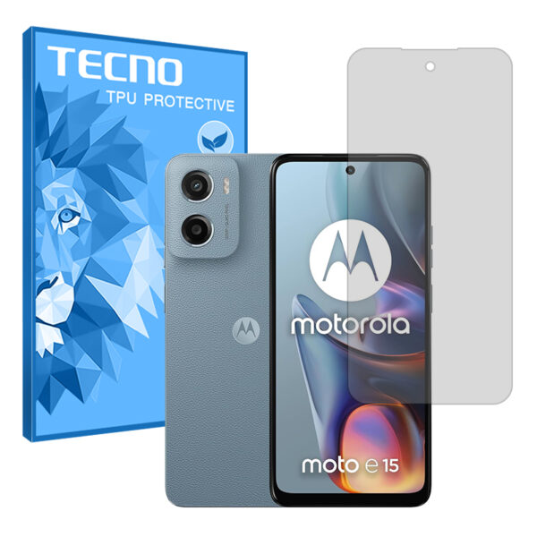 گلس موتورولا Moto E15 مدل هیدروژلی شفاف برند تکنو کد S