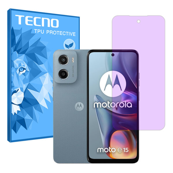 گلس موتورولا Moto E15 مدل هیدروژلی آنتی پرپل برند تکنو کد S