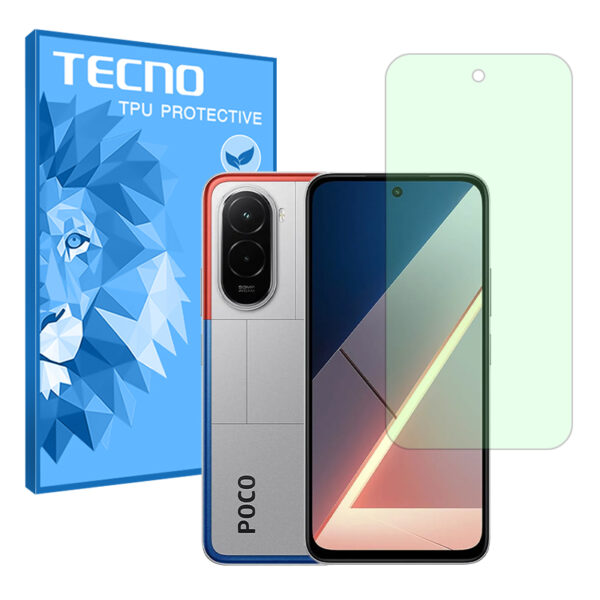 گلس شیائومی Poco M7 4G مدل گرین لایت برند تکنو کد S