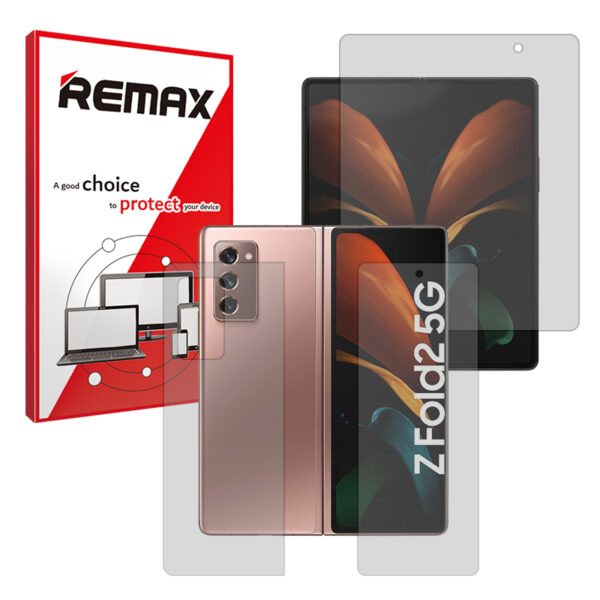 گلس صفحه نمایش و پشت گوشی سامسونگ Galaxy Z Fold2 مدل مات برند ریمکس کد LSS