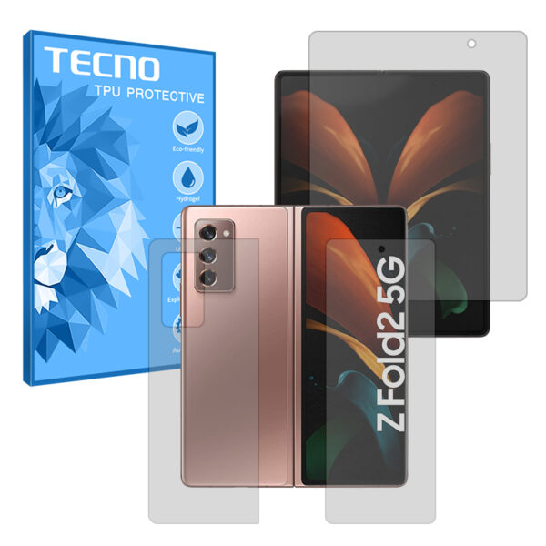 گلس صفحه نمایش و پشت گوشی سامسونگ Galaxy Z Fold2 مدل هیدروژلی شفاف برند تکنو کد LSS