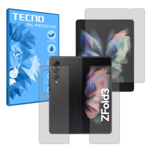 گلس صفحه نمایش و پشت گوشی گوگل سامسونگ Galaxy Z Fold3 مدل شفاف برند تکنو کد LSS