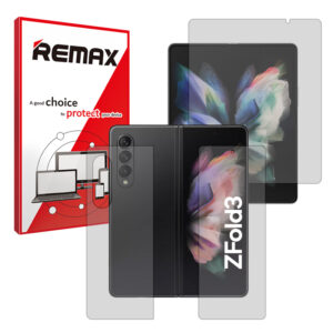 گلس صفحه نمایش و پشت گوشی سامسونگ Galaxy Z Fold3 مدل مات برند ریمکس کد LSS
