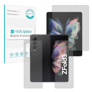 گلس صفحه نمایش و پشت گوشی سامسونگ Galaxy Z Fold3 مدل نانو هیدروژل گیمینگ برند راک اسپیس کد LSS