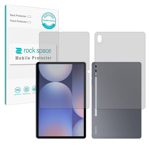 گلس صفحه نمایش و پشت تبلت سامسونگ +Galaxy Tab S10 مدل نانو هیدروژل مات برند راک اسپیس کد XLXL