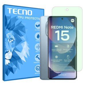 گلس شیائومی Redmi Note 15 4G مدل گرین لایت برند تکنو کد S