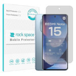 گلس شیائومی Redmi Note 15 4G مدل نانو هیدروژل شفاف برند راک اسپیس کد S
