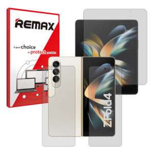 گلس صفحه نمایش و پشت گوشی سامسونگ Galaxy Z Fold4 مدل شفاف برند ریمکس کد LSS