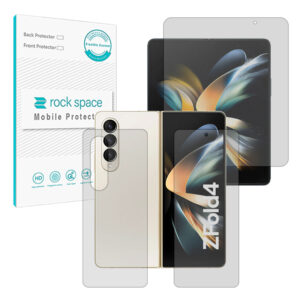 گلس صفحه نمایش و پشت گوشی سامسونگ Galaxy Z Fold4 مدل نانو هیدروژل شفاف برند راک اسپیس کد LSS