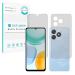 گلس صفحه نمایش و پشت گوشی آنر X5c Plus مدل نانو هیدروژل شفاف برند راک اسپیس کد SS