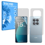 گلس صفحه نمایش و پشت گوشی شیائومی Redmi Note 15 Pro 4G مدل هیدروژلی شفاف برند تکنو کد SS