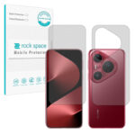 گلس صفحه نمایش و پشت گوشی هواوی Pura 80 Pro مدل نانو هیدروژل شفاف برند راک اسپیس کد SS