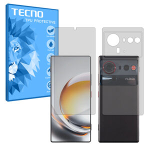 گلس صفحه نمایش و پشت گوشی زد تی ای nubia Z80 Ultra مدل هیدروژلی مات برند تکنو کد SS