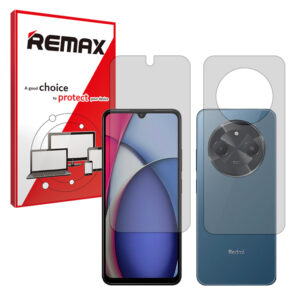 گلس صفحه نمایش و پشت گوشی شیائومی Redmi A3 Pro مدل هیدروژلی مات برند ریمکس کد SS