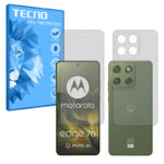 گلس صفحه نمایش و پشت گوشی موتورولا Edge 70 مدل هیدروژلی شفاف برند تکنو کد SS