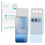 گلس صفحه نمایش و پشت گوشی آنر Honor 500 Pro (نسخه چین) مدل نانو هیدروژل شفاف برند راک اسپیس کد SS