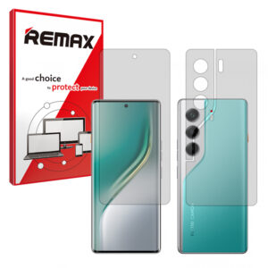 گلس صفحه نمایش و پشت گوشی تکنو Camon 40 Pro مدل هیدروژلی مات برند ریمکس کد SS