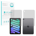 گلس صفحه نمایش و پشت تبلت اپل iPad mini 6 (2021) مدل نانو هیدروژل مات برند راک اسپیس کد LL
