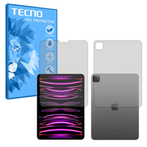 گلس صفحه نمایش و پشت اپل iPad Pro 11 (2022) مدل هیدروژلی شفاف برند تکنو کد LL