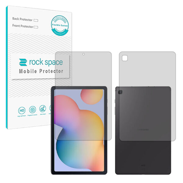 گلس صفحه نمایش و پشت تبلت سامسونگ Galaxy Tab S6 Lite (2022) مدل نانو هیدروژل شفاف برند راک اسپیس کد LL