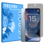 گلس شیائومی Redmi Note 15 4G مدل هیدروژلی پرایوسی برند تکنو کد S