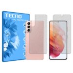 گلس صفحه نمایش و پشت گوشی سامسونگ S21 plus مدل هیدروژلی مات برند تکنو