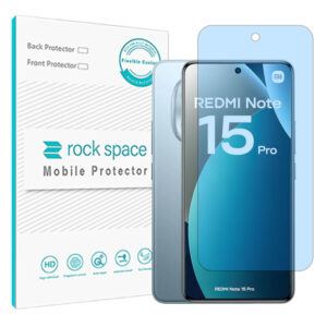 گلس شیائومی Redmi Note 15 Pro Plus مدل نانو هیدروژل آنتی بلو برند راک اسپیس