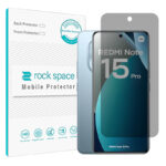گلس شیائومی Redmi Note 15 Pro Plus مدل نانو هیدروژل پرایوسی برند راک اسپیس