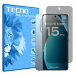 گلس شیائومی Redmi Note 15 Pro Plus مدل هیدروژلی پرایوسی برند تکنو